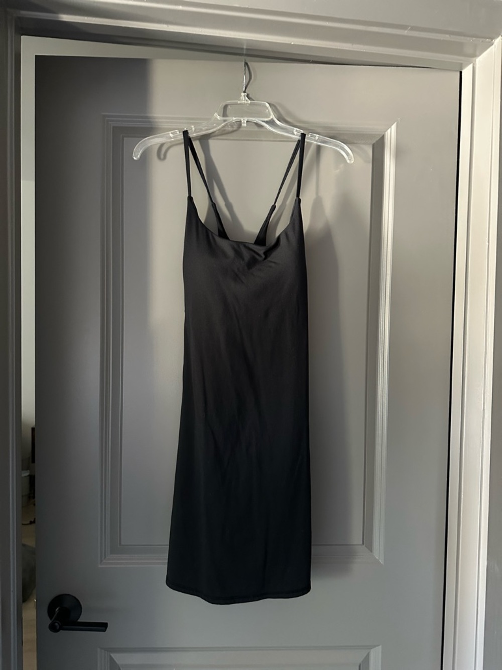 Black Athletic Mini Dress with built-in shorts